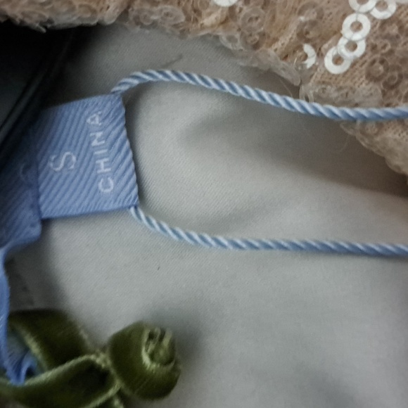 Antonio Melani x Nicola Bathie Champagne Gold Sequin Shelby Blouse - Picture 11 of 14